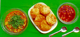 Poori & curry